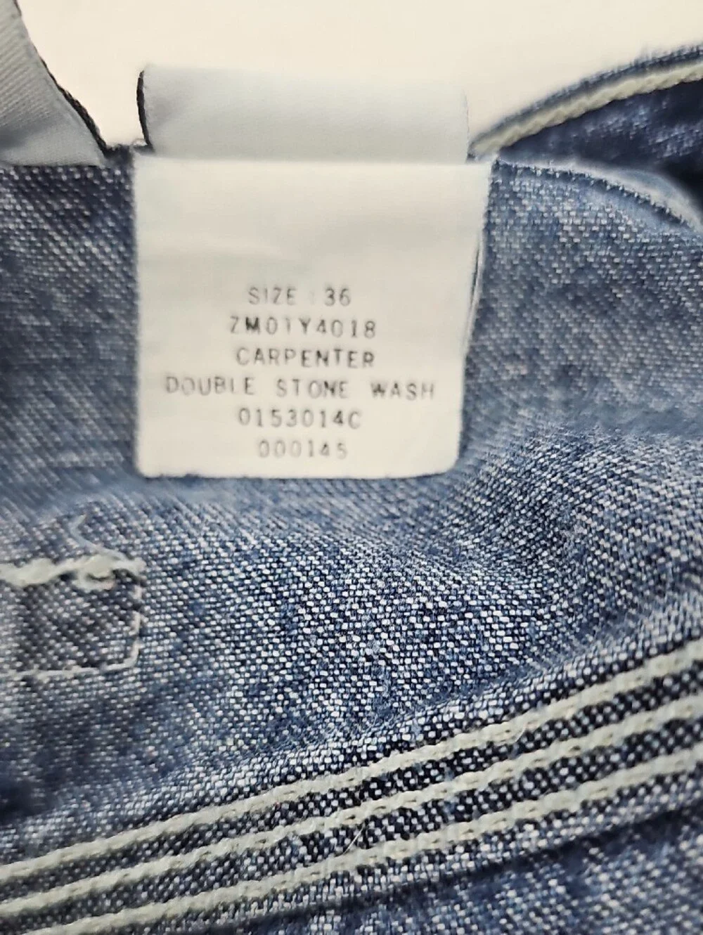 Calvin Klein Navy Blue Carpenter Denim Shorts